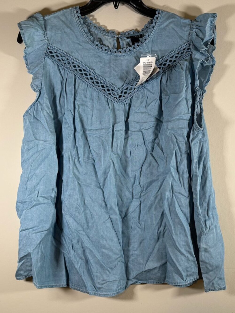 Torrid Chambray Blouse 2XL